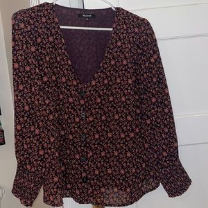 Madewell NWOT floral top